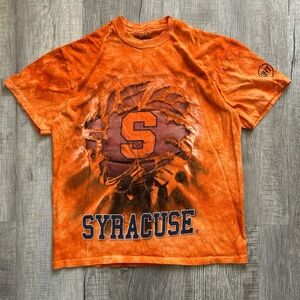 The mountain orange tie dye Syracuse graphic tee